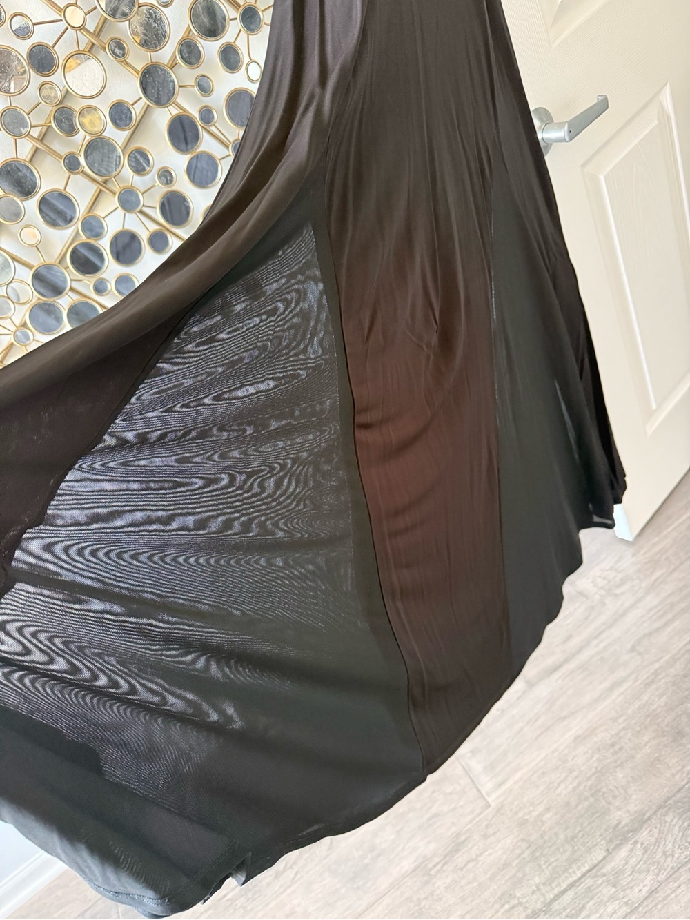 STAUD Black Maxi Dress with V-Neck and Strappy Detail. Never worn but no tag. - Picture 3 of 4
